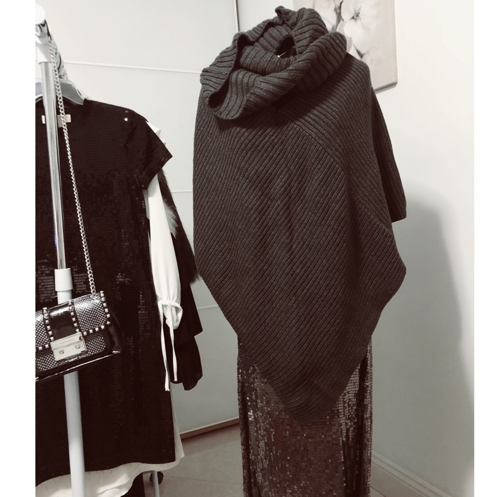 Michael Kors Two-Piece Poncho